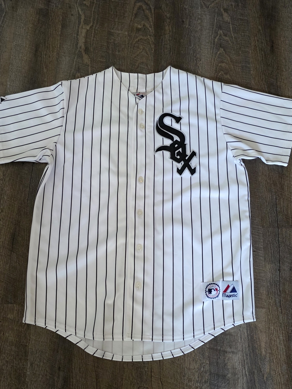 Vintage Chicago White Sox Majestic Pinstripe Jersey - Size Large